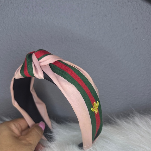 Stylish Pink and Green Headband - Picture 4 of 5